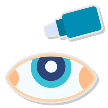 Göz simgesi vektör illüstrasyonu