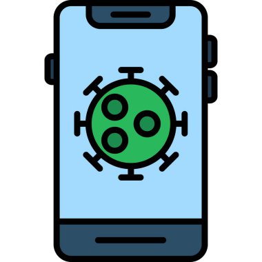 cep telefonu simgesi ana hatlar biçiminde