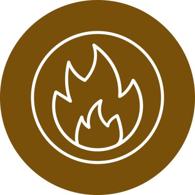 Moda Biçiminde Ateş Simgesi Ayrı Arkaplan