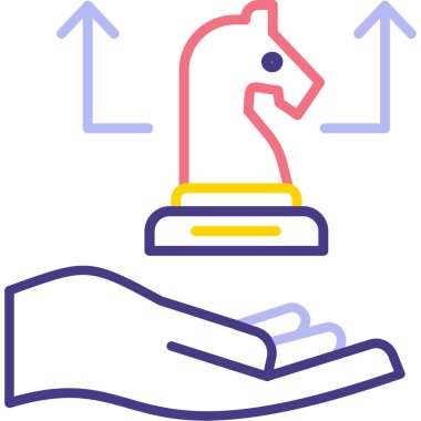 Modern bir simgenin vektör illüstrasyonu