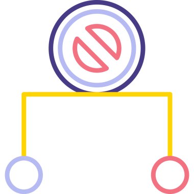 Bir trafik işaretinin vektör illüstrasyonu