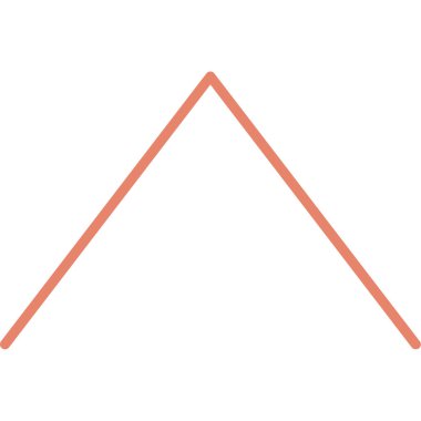 ok aşağı çizgi simgesi ana hat biçiminde