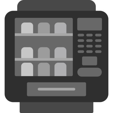 Süpermarket bina simgesini, basit tarzı