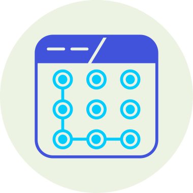 Takvim. Web simgesi basit illüstrasyon