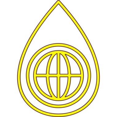 Brezilya bayrağıyla dünya haritası