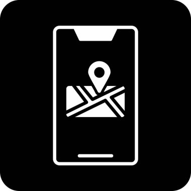 Cep telefonu simgesi, vektör illüstrasyonu