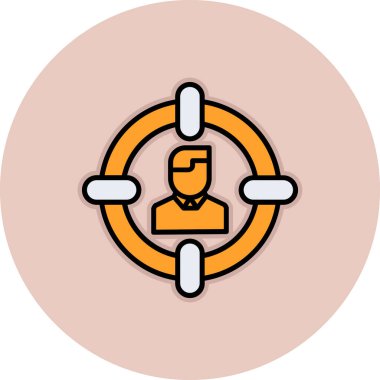 Takım elbiseli bir adamın vektör çizimi