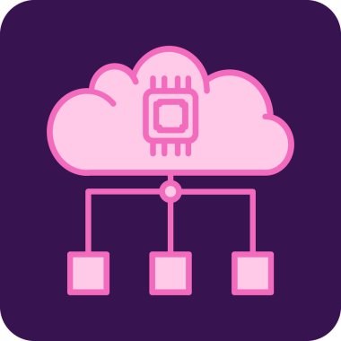 Bulut hesaplama. Web simgesi