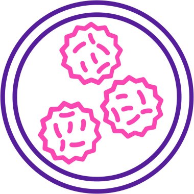 Virüs ikonu vektör illüstrasyonu