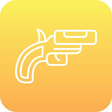 silah simgesi soyut olarak izole edildi