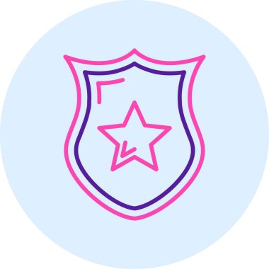 kalkan ikon vektör illüstrasyonu