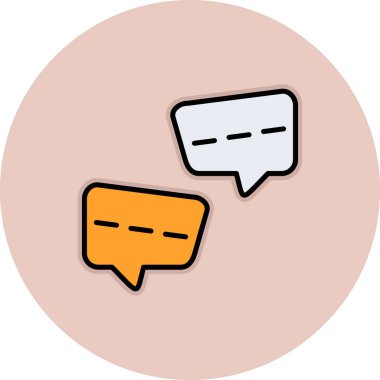 kabarcık sohbet simgesi vektör illüstrasyon tasarımı