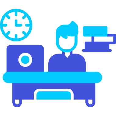 Doktor. Web simgesi basit illüstrasyon