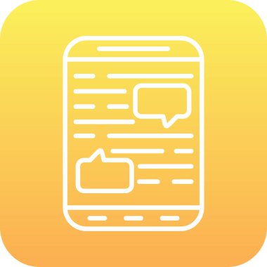 ileti vektör renk simgesi