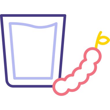 bira ikonunun vektör camı, vektör renk illüstrasyonu