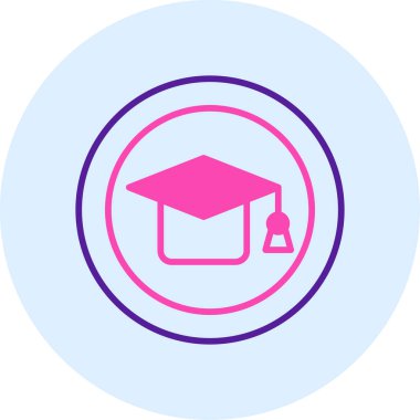 mezuniyet kapsülü vektör simgesi