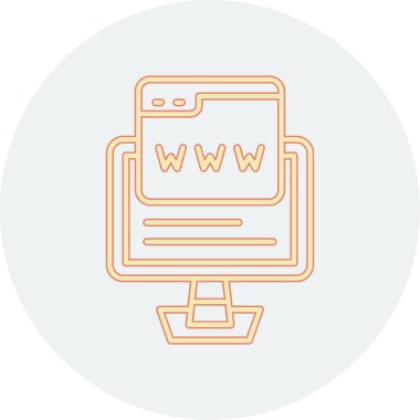 tarayıcı simgesi vektör illüstrasyonu