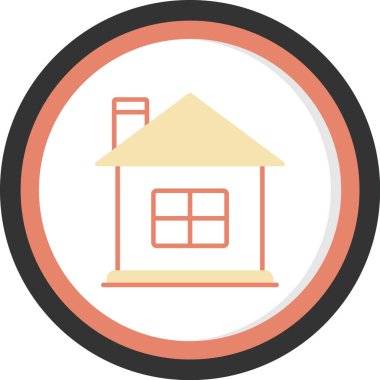 Ev modern simgesinin vektör illüstrasyonu