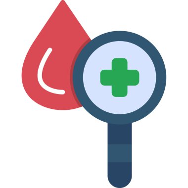 Kan testi vektör simgesi