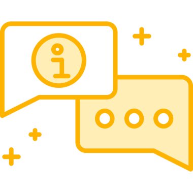 Sohbet baloncukları simgesinin vektör çizimi