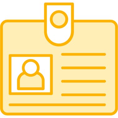 Kimlik kartı. Basit resimleme