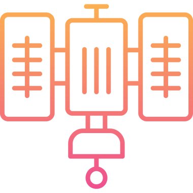 Modern oto tamir simgesinin vektör illüstrasyonu