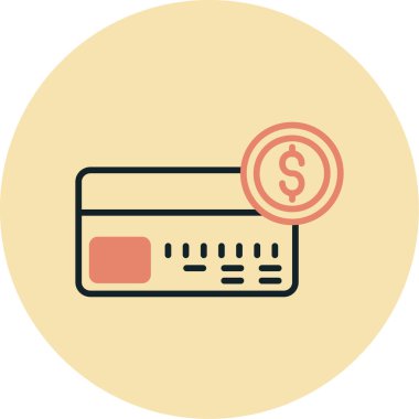 Modern b 'nin vektör illüstrasyonunda nakit yok