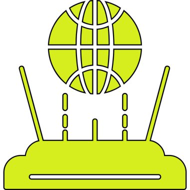 uydu anten simgesi. vektör illüstrasyonu