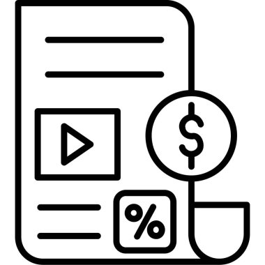 Para için. Web simgesi basit illüstrasyon