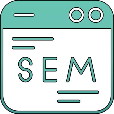 seo simge vektör illüstrasyonu