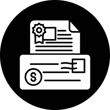 İş sözleşmesi vektör simgesi