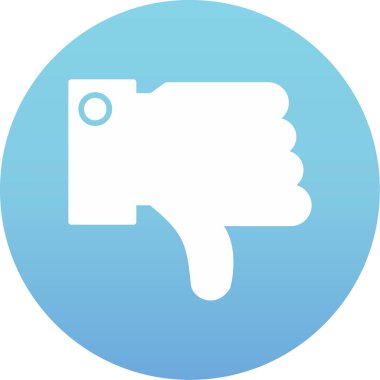 Yuvarlak vektör simgesi parmak