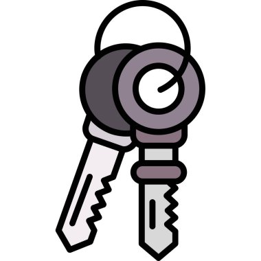 Anahtar. Web simgesi basit illüstrasyon