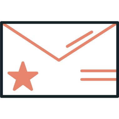 e-posta zarfı simge vektör çizimi tasarımı