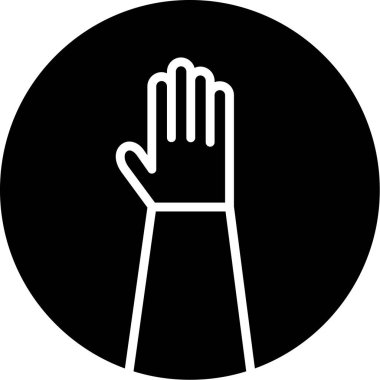 Bir elin vektör illüstrasyonu