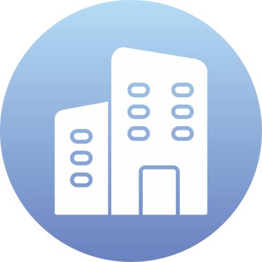 binalar şehir simgesi, vektör illüstrasyonu