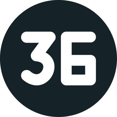 34. Kabartma simgesi, beyaz arkaplanda vektör illüstrasyonu