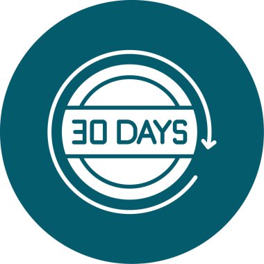 vektör 30 yuvarlak etiket simgesi