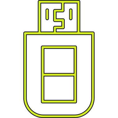 Pil. Web simgesi basit illüstrasyon