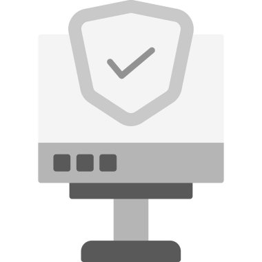 Kapalı devre televizyon. Web simgesi basit illüstrasyon