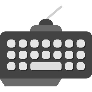 Klavye simgesini. Vektör çizim