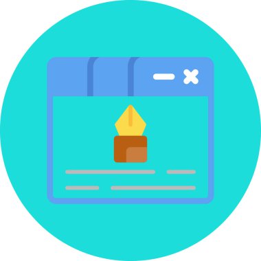 dizüstü bilgisayar simgesi. Basit resimleme