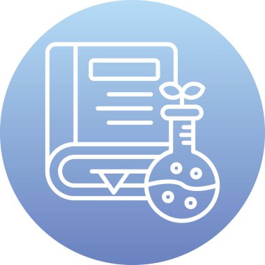 Bir test tübü simgesinin vektör çizimi