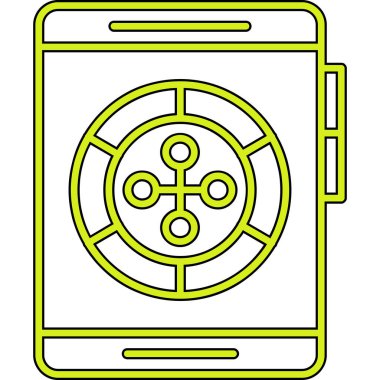 akıllı telefon simgesi vektör illüstrasyonu