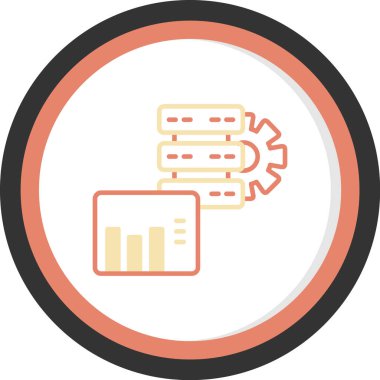 veri analiz simgesi vektör illüstrasyonu