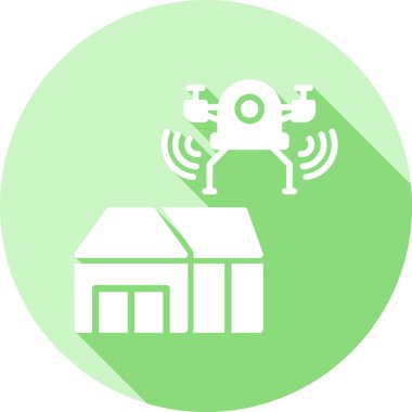 İHA simgesi vektör illüstrasyonu