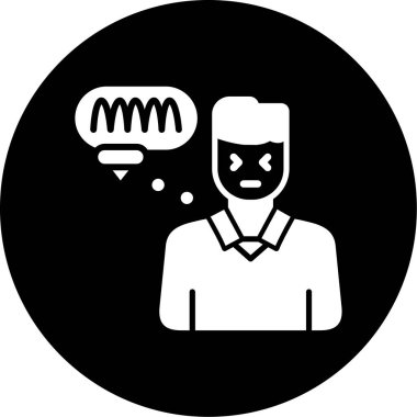 Bir insan simgesinin vektör illüstrasyonu