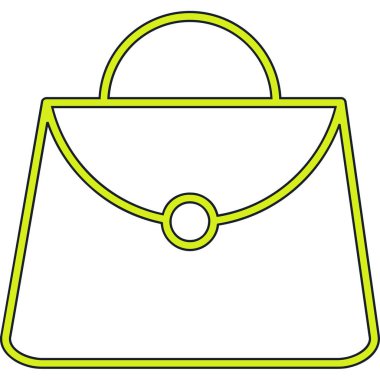 Bir çantanın vektör illüstrasyonu