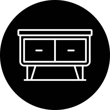 Kişisel ve ticari kullanım için vektör mobilya simgesi.