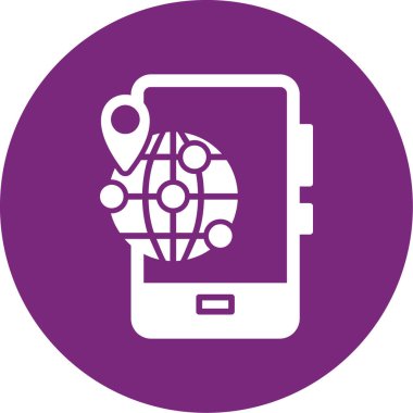 Mobil uygulama simgesine sahip akıllı telefon